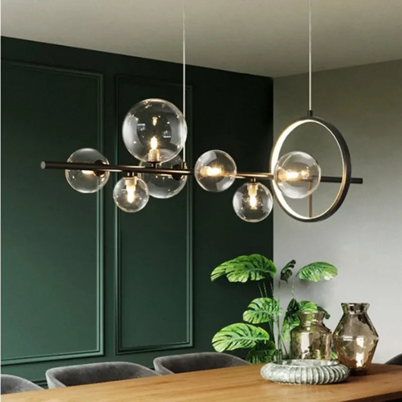 Kitchen Appliances Table - Современные светодиодные подвесные светильники со стеклянными