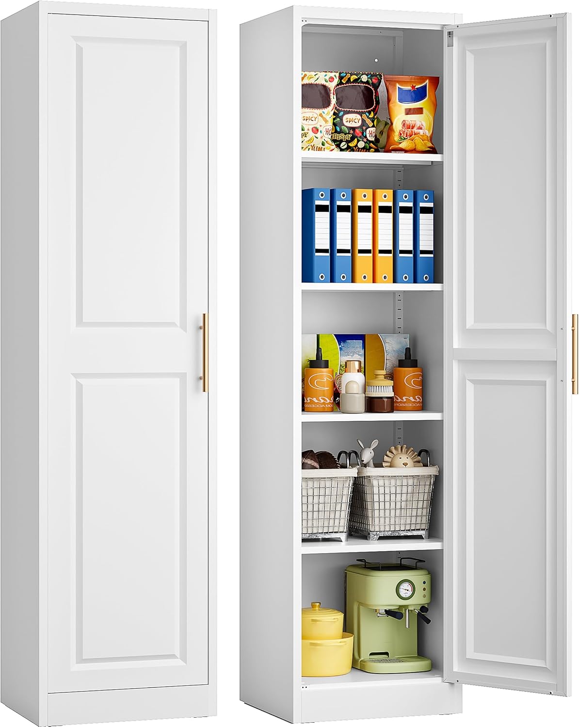 Kitchen Appliances Cabinet - Высокий узкий шкаф для хранения с