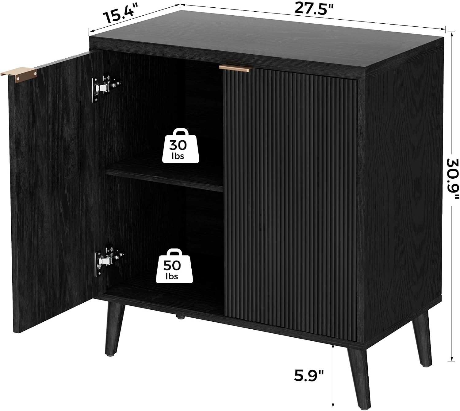 Буфет с рифленой отделкой и ме – обзор и цена Kitchen Appliances Cabinet