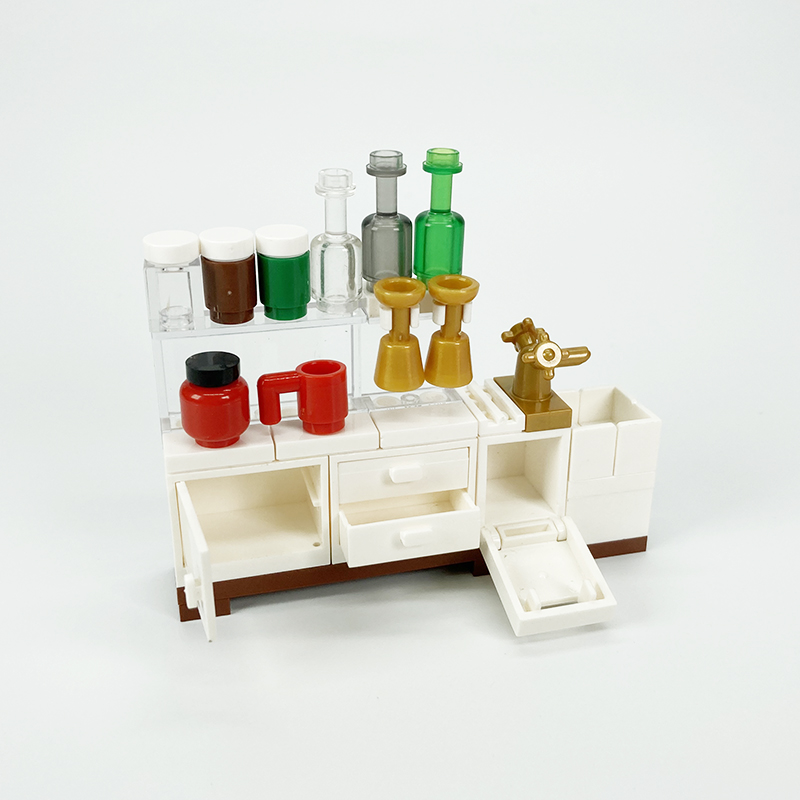 MOC block креативные игрушки,  – обзор и цена Kitchen Appliances Cabinet