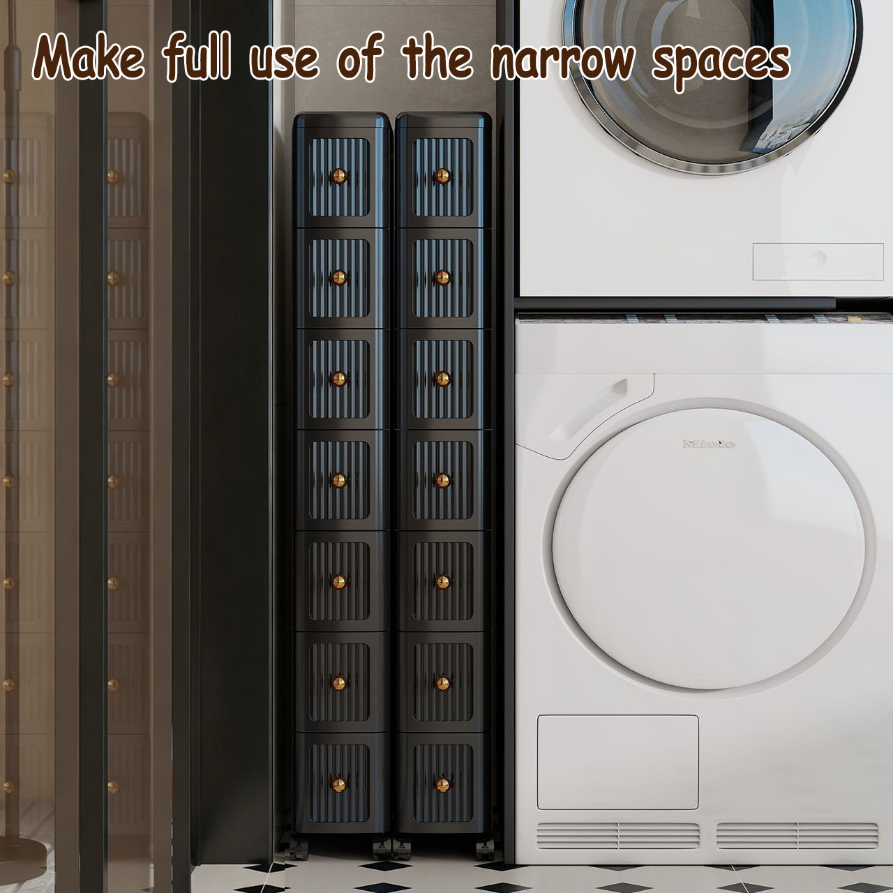 Узкий выдвижной шкаф для хране – обзор и цена Kitchen Appliances Cabinet